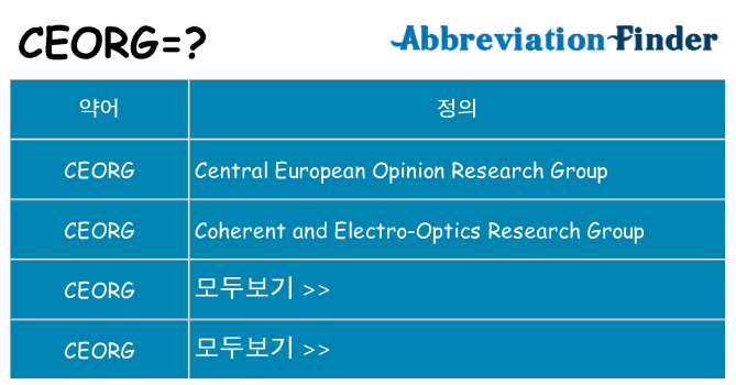 ceorg 대 한 무엇을 서가