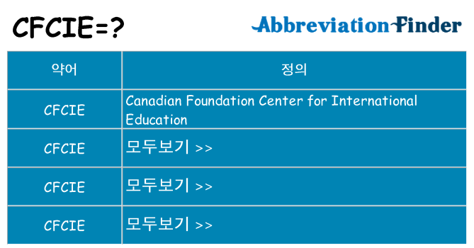 cfcie 대 한 무엇을 서가