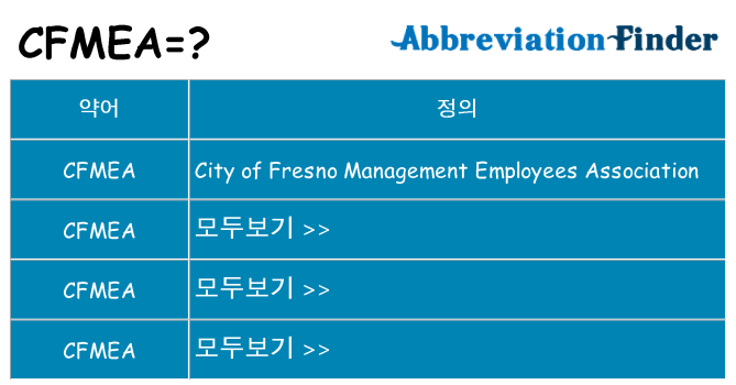 cfmea 대 한 무엇을 서가