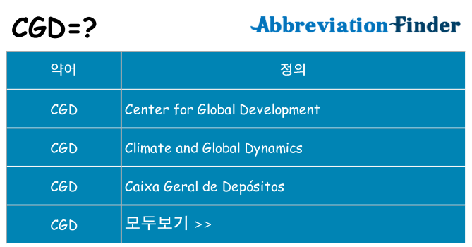 cgd 대 한 무엇을 서가