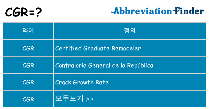 cgr 대 한 무엇을 서가