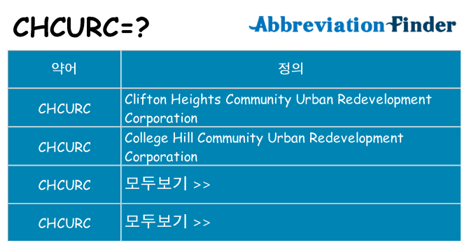 chcurc 대 한 무엇을 서가