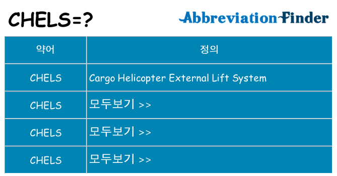 chels 대 한 무엇을 서가