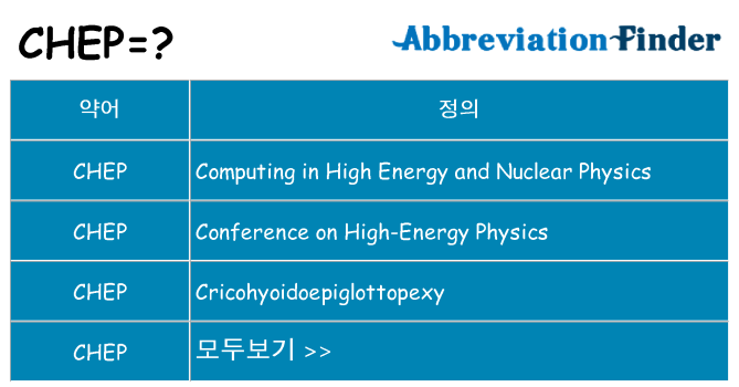 chep 대 한 무엇을 서가