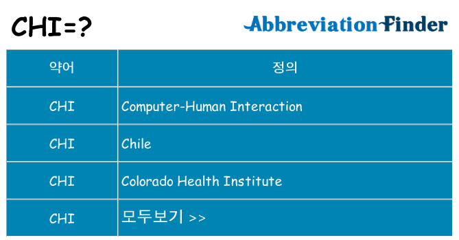 chi 대 한 무엇을 서가