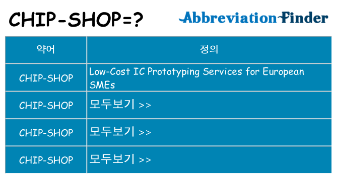 chip-shop 대 한 무엇을 서가