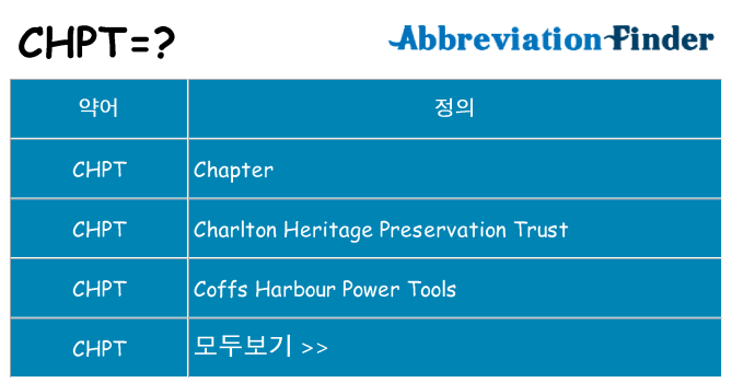chpt 대 한 무엇을 서가