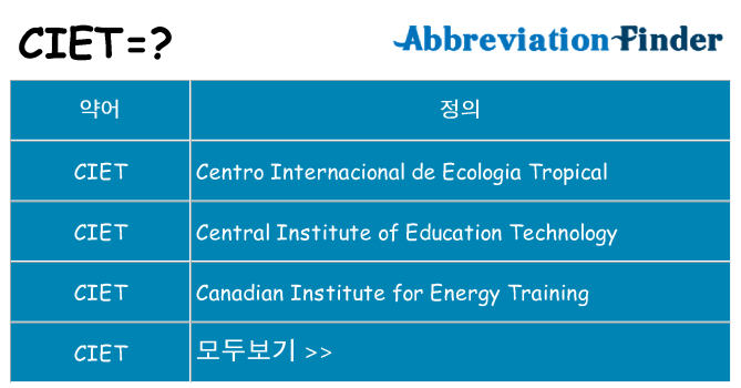 ciet 대 한 무엇을 서가