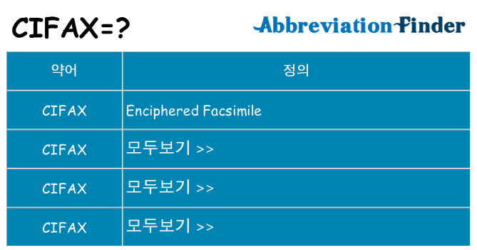 cifax 대 한 무엇을 서가