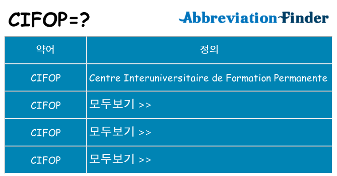 cifop 대 한 무엇을 서가