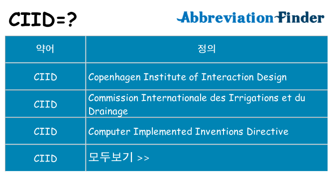 ciid 대 한 무엇을 서가