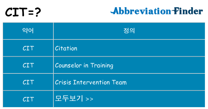 cit 대 한 무엇을 서가
