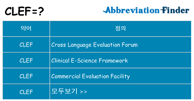 clef 대 한 무엇을 서가