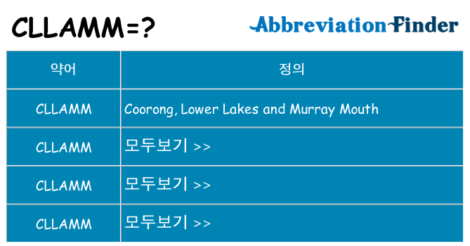cllamm 대 한 무엇을 서가