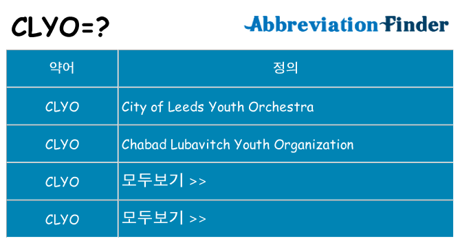 clyo 대 한 무엇을 서가