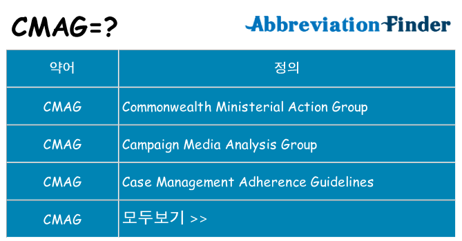 cmag 대 한 무엇을 서가