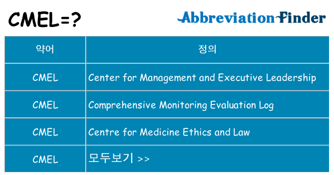 cmel 대 한 무엇을 서가