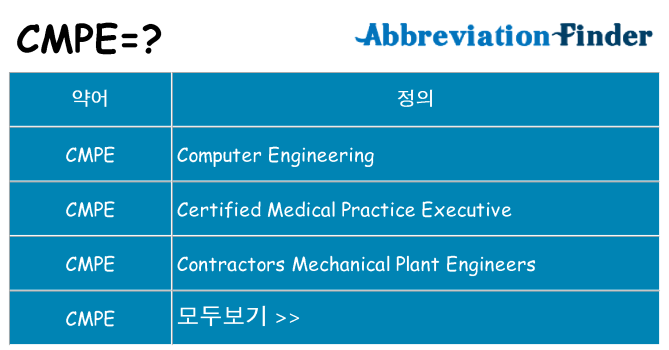 cmpe 대 한 무엇을 서가