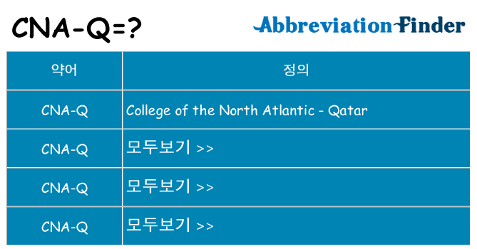 cna-q 대 한 무엇을 서가