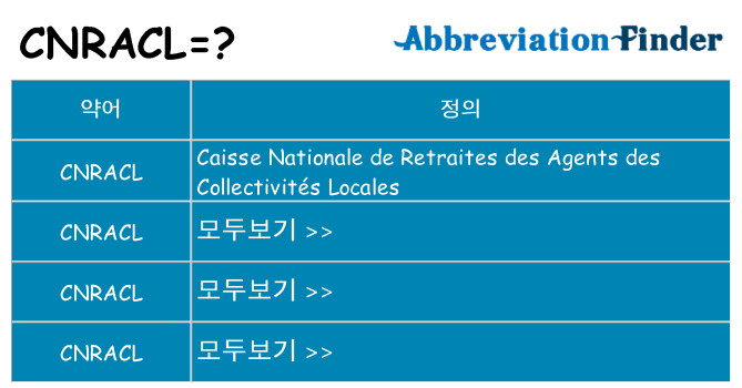 cnracl 대 한 무엇을 서가