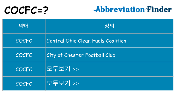 cocfc 대 한 무엇을 서가