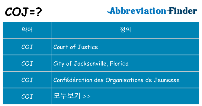 coj 대 한 무엇을 서가