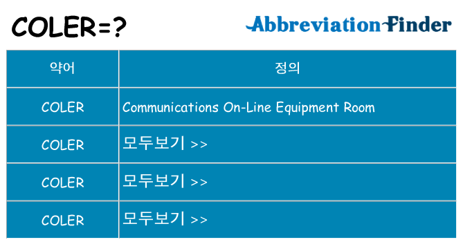 coler 대 한 무엇을 서가