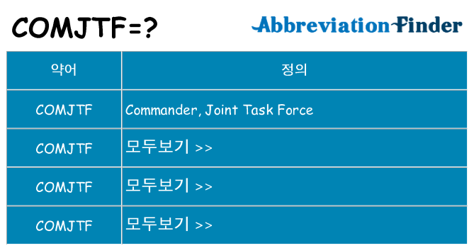 comjtf 대 한 무엇을 서가