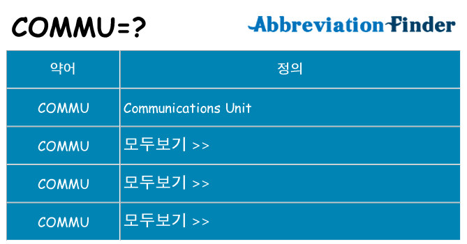 commu 대 한 무엇을 서가