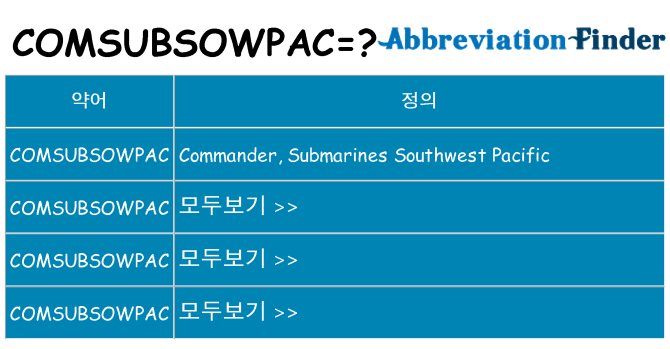 comsubsowpac 대 한 무엇을 서가