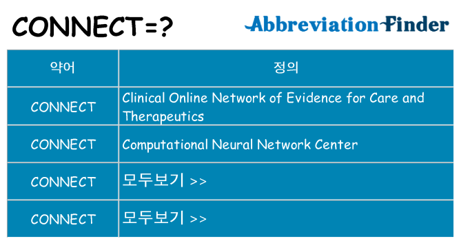 connect 대 한 무엇을 서가