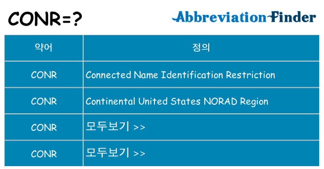 conr 대 한 무엇을 서가