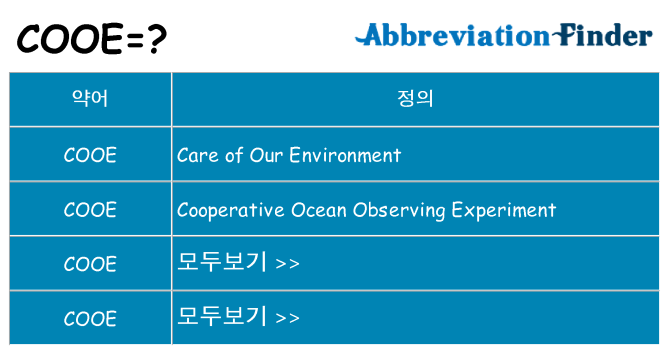 cooe 대 한 무엇을 서가