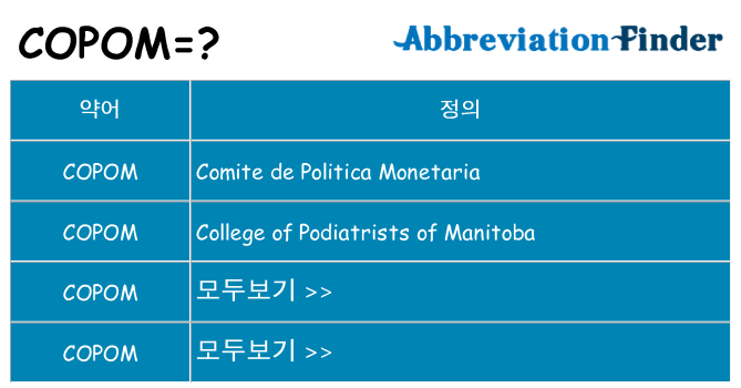 copom 대 한 무엇을 서가