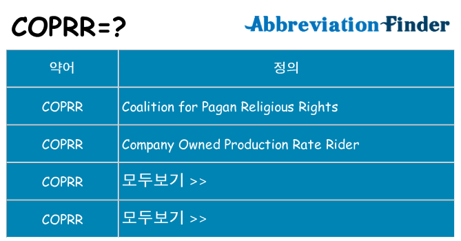 coprr 대 한 무엇을 서가