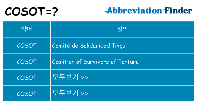 cosot 대 한 무엇을 서가