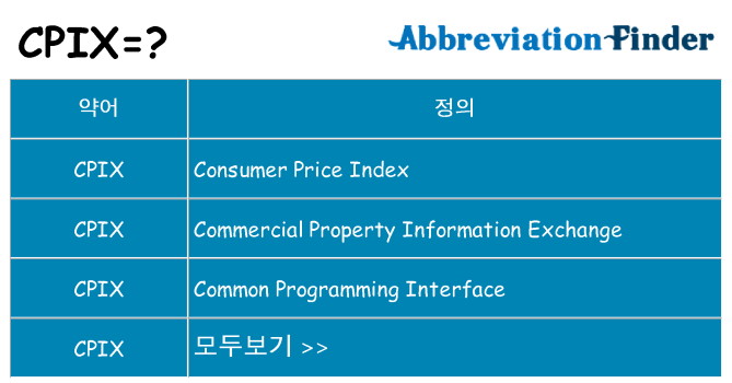 cpix 대 한 무엇을 서가