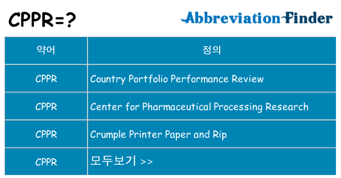 cppr 대 한 무엇을 서가