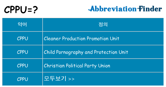 cppu 대 한 무엇을 서가