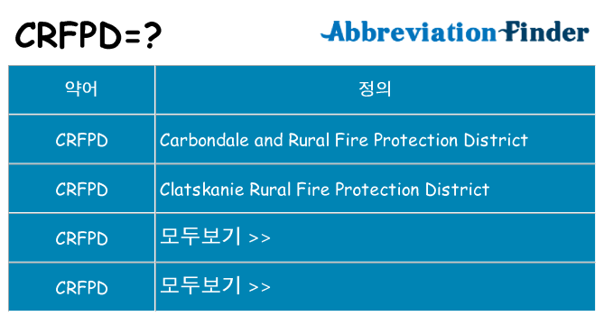 crfpd 대 한 무엇을 서가