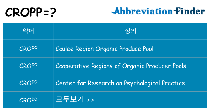 cropp 대 한 무엇을 서가
