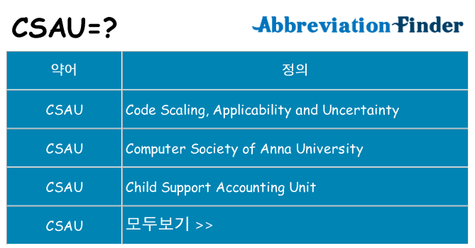 csau 대 한 무엇을 서가