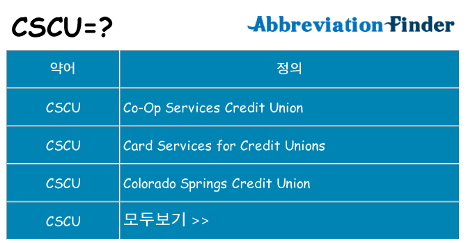 cscu 대 한 무엇을 서가