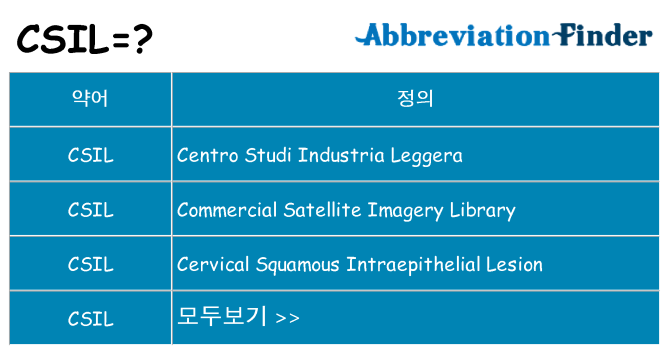 csil 대 한 무엇을 서가