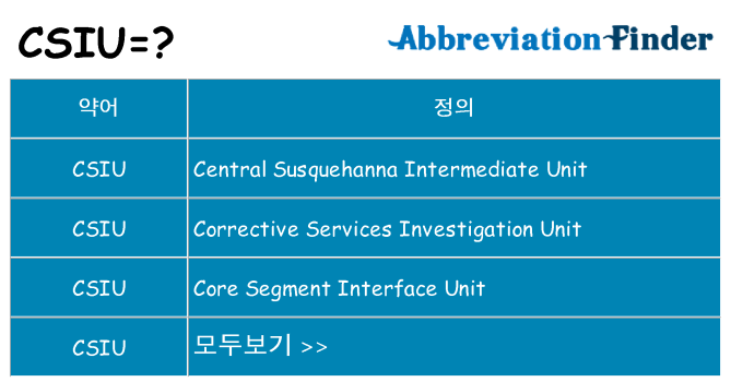 csiu 대 한 무엇을 서가
