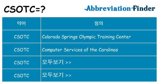 csotc 대 한 무엇을 서가