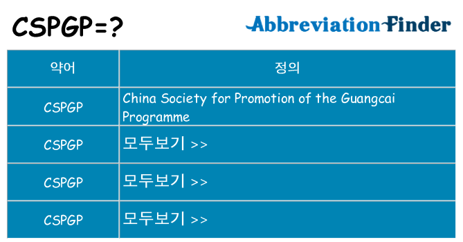 cspgp 대 한 무엇을 서가