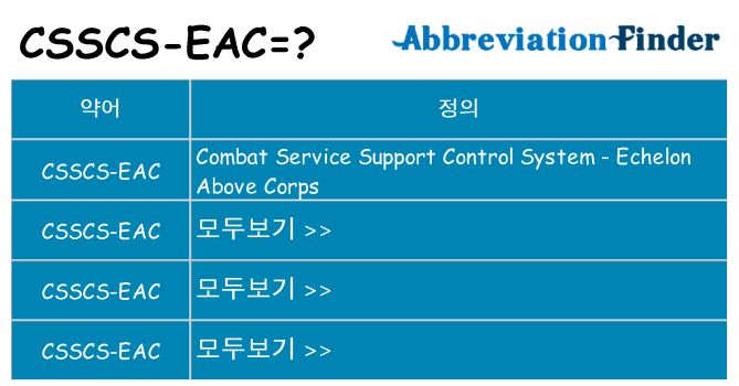 csscs-eac 대 한 무엇을 서가
