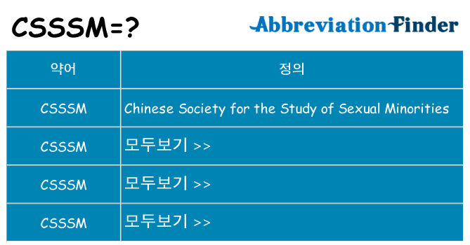 csssm 대 한 무엇을 서가