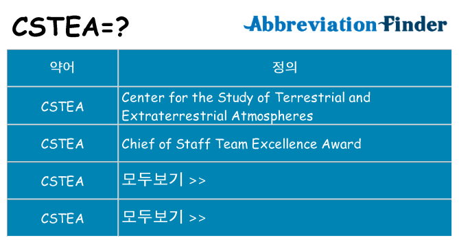 cstea 대 한 무엇을 서가